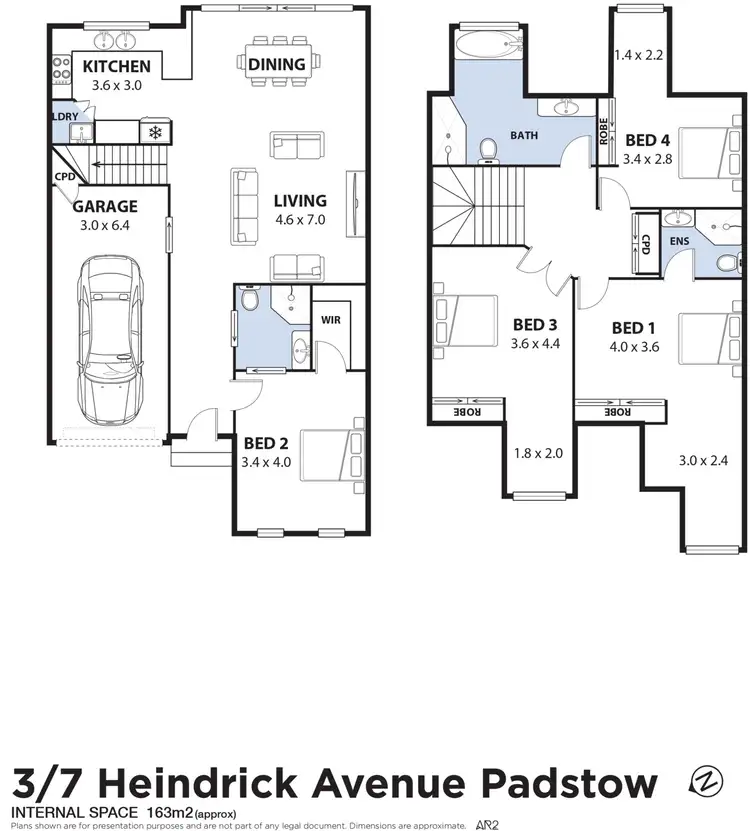 Floorplan of Homely townhouse listing, 3/7 Heindrich Avenue, Padstow NSW 2211