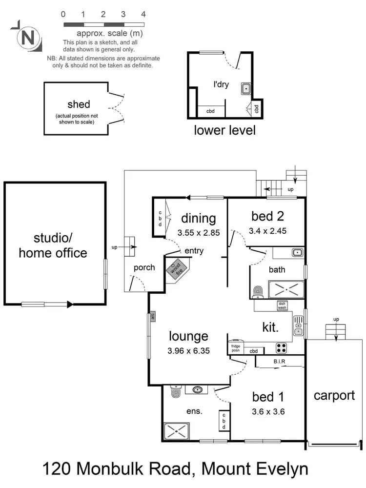 Floorplan of Homely house listing, 120 Monbulk Road, Mount Evelyn VIC 3796