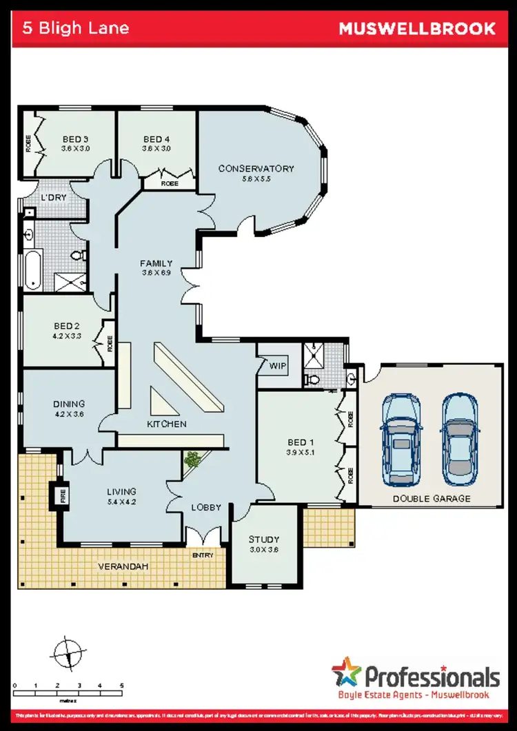 Floorplan of Homely house listing, 5 Bligh Lane, Muswellbrook NSW 2333