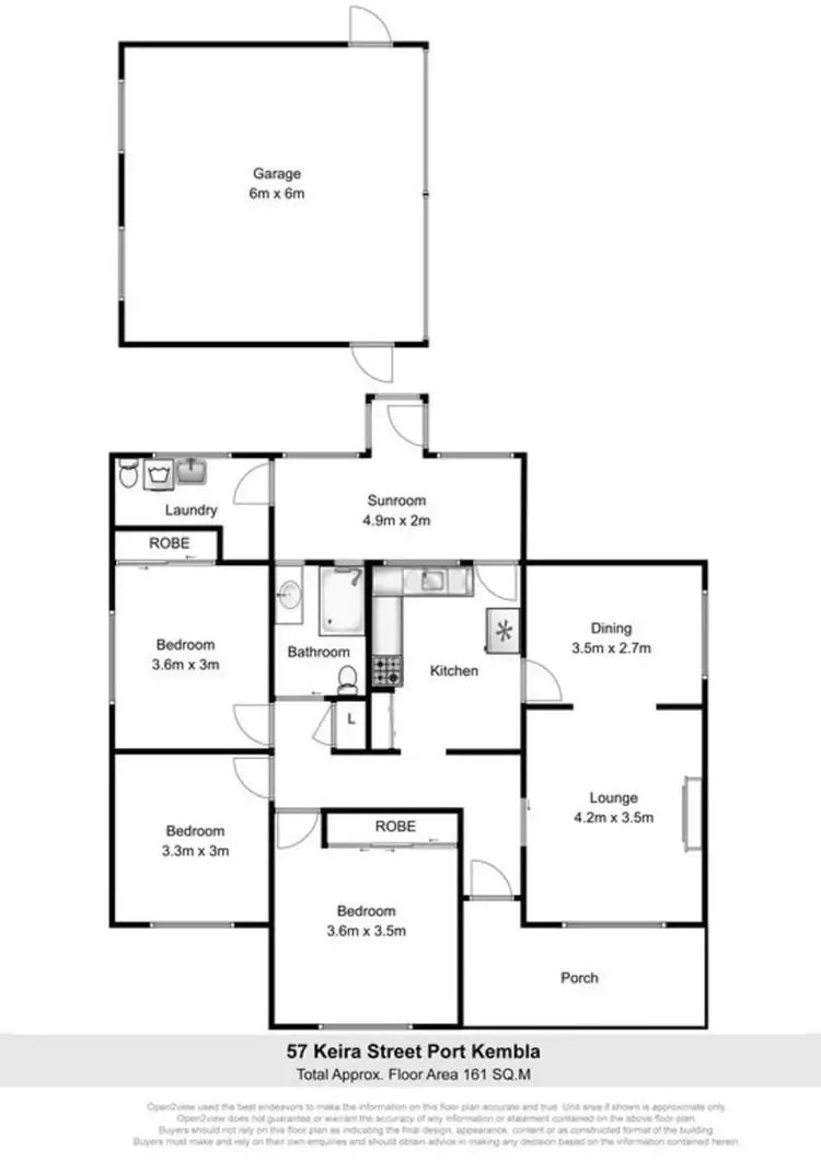 Floorplan of Homely house listing, 57 Keira Street, Port Kembla NSW 2505