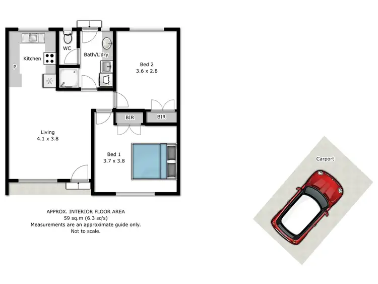 Floorplan of Homely unit listing, 3/17 Schubert Crescent, Wodonga VIC 3690