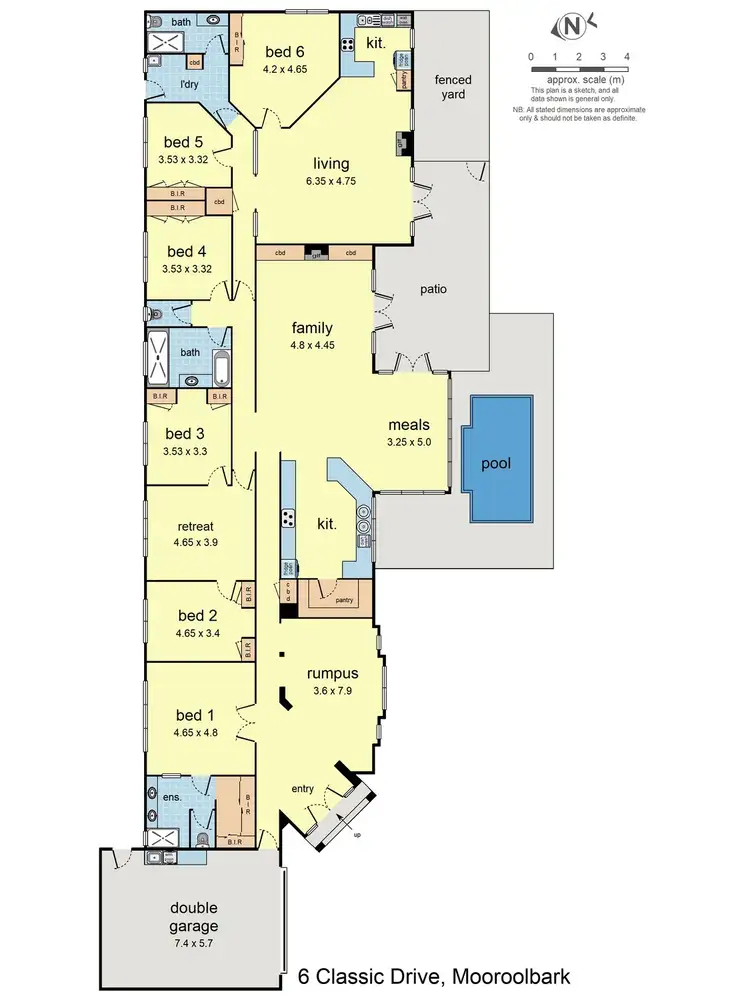 Floorplan of Homely house listing, 6 Classic Drive, Mooroolbark VIC 3138
