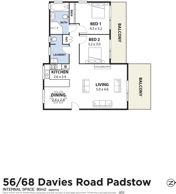 Floorplan of Homely house listing, 56/68 Davies Road, Padstow NSW 2211