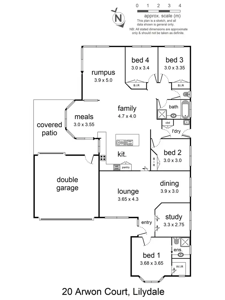 Floorplan of Homely house listing, 20 Arwon Court, Lilydale VIC 3140