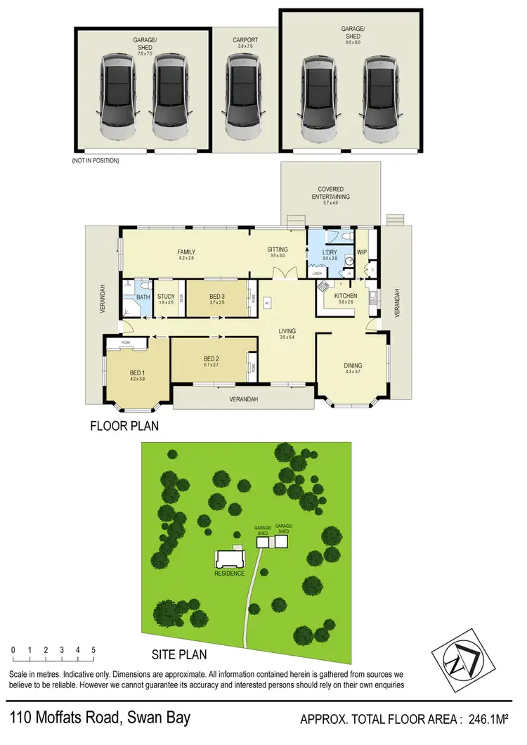 Floorplan of Homely house listing, 110 Moffats Road, Swan Bay NSW 2324