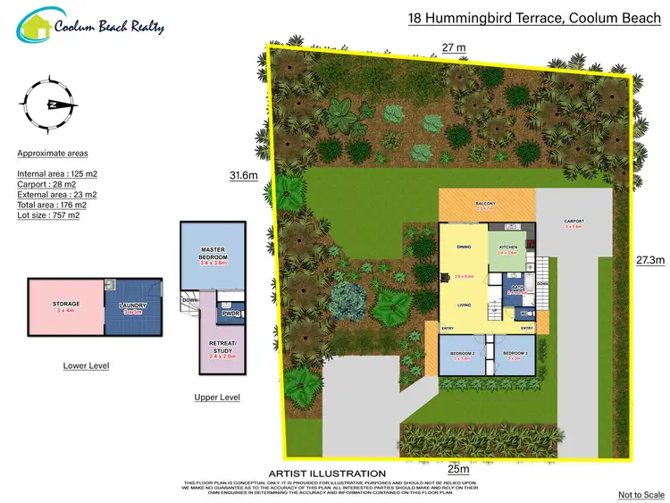 Floorplan of Homely house listing, 18 Hummingbird Terrace, Coolum Beach QLD 4573