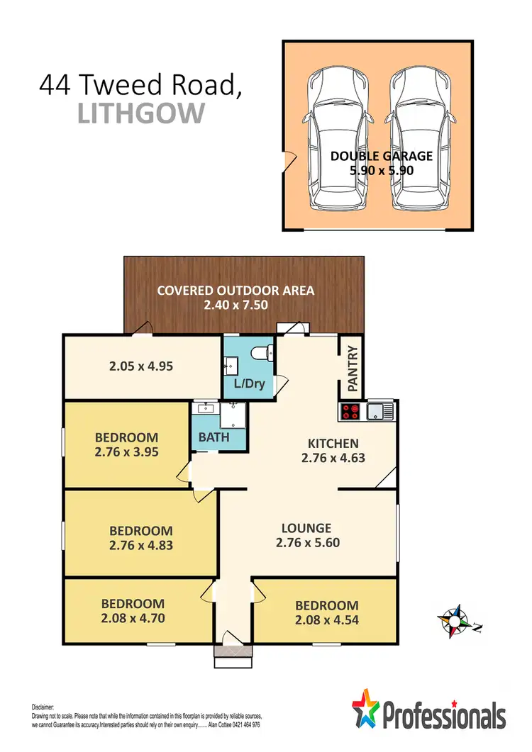 Floorplan of Homely house listing, 44 Tweed Road, Lithgow NSW 2790