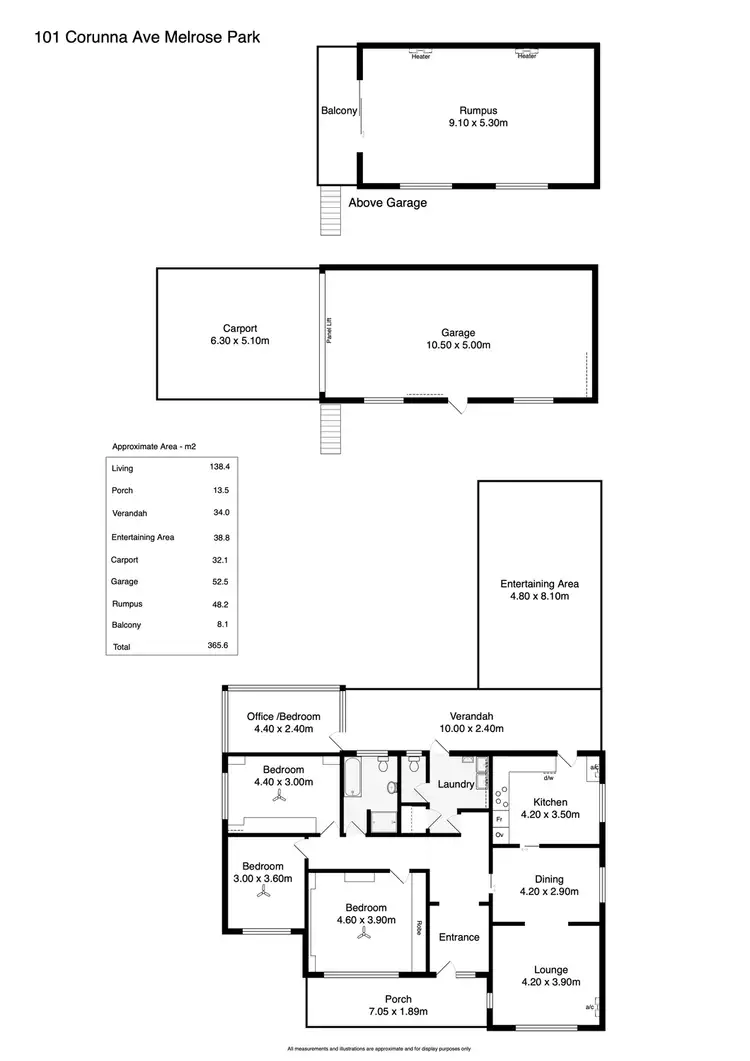 Floorplan of Homely house listing, 101 Corunna Avenue, Melrose Park SA 5039