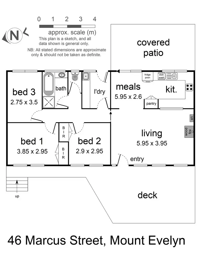 Floorplan of Homely house listing, 46 Marcus Street, Mount Evelyn VIC 3796
