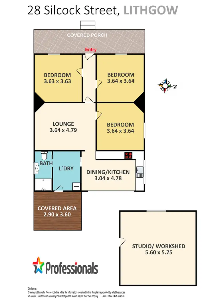 Floorplan of Homely house listing, 28 Silcock Street, Lithgow NSW 2790