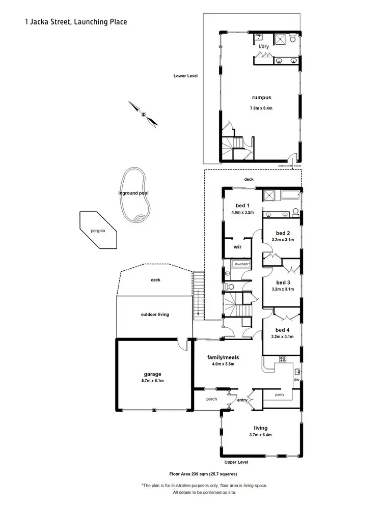 Floorplan of Homely house listing, 1 Jacka Street, Launching Place VIC 3139