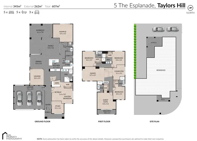 Floorplan of Homely house listing, 5 The Esplanade, Taylors Hill VIC 3037