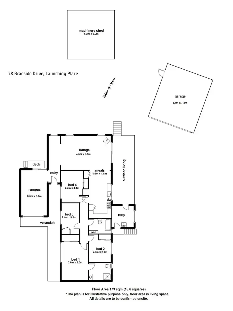 Floorplan of Homely house listing, 78 Braeside Drive, Launching Place VIC 3139