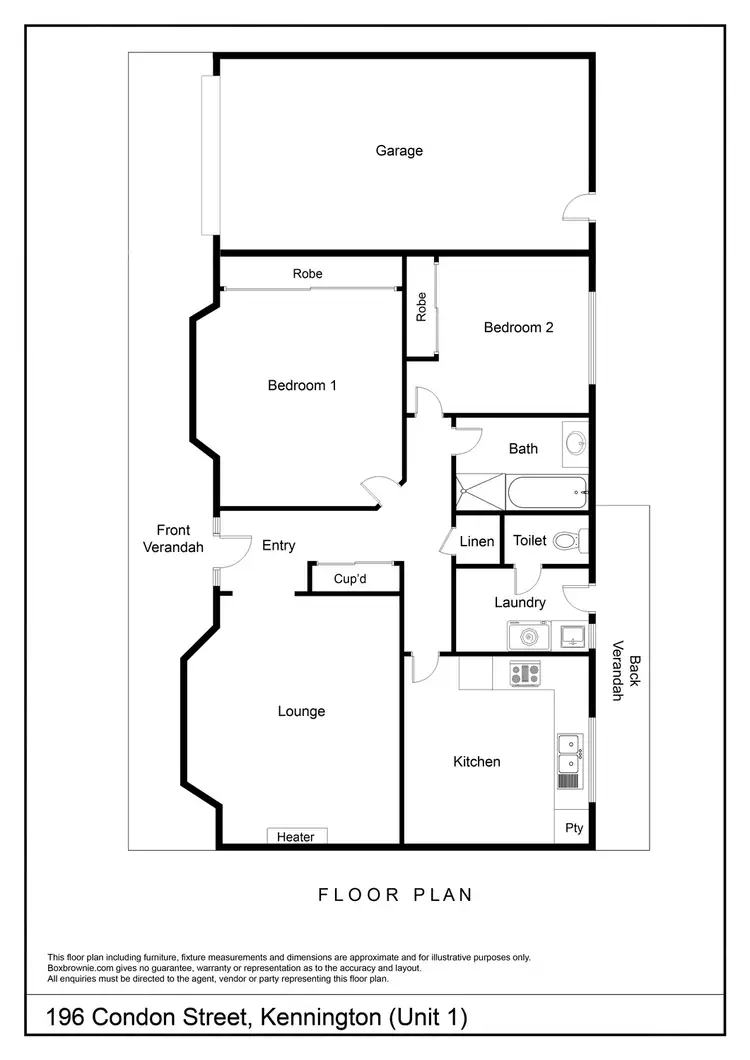 Floorplan of Homely house listing, 196 Condon Street, Kennington VIC 3550
