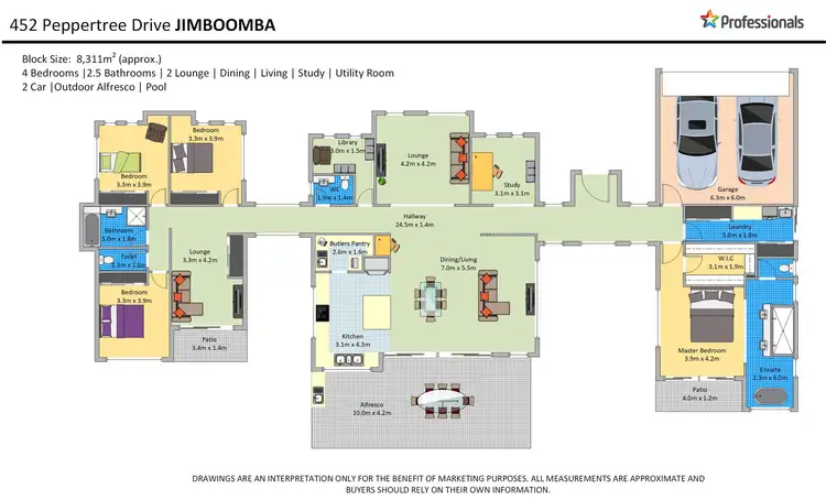 Floorplan of Homely house listing, 452-456 Peppertree Drive, Jimboomba QLD 4280