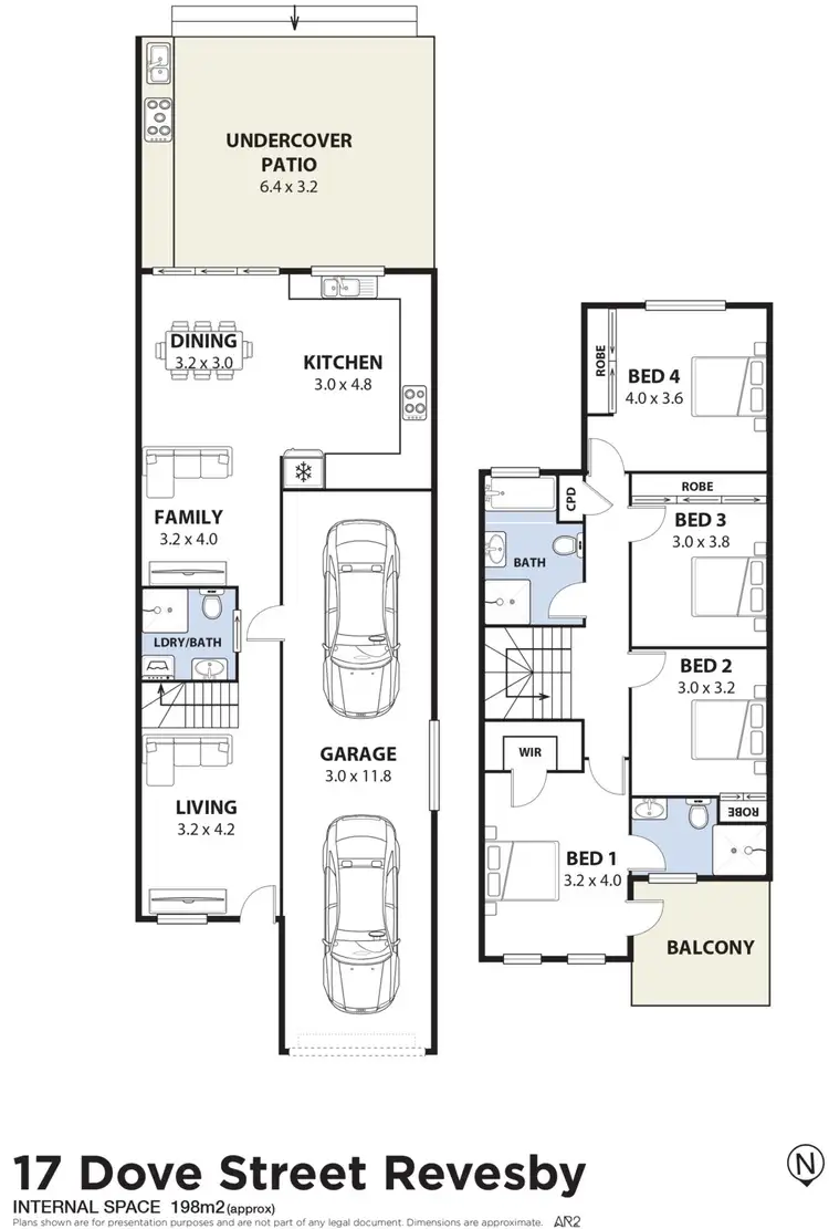 Floorplan of Homely semi-detached listing, 17A Dove Street, Revesby NSW 2212