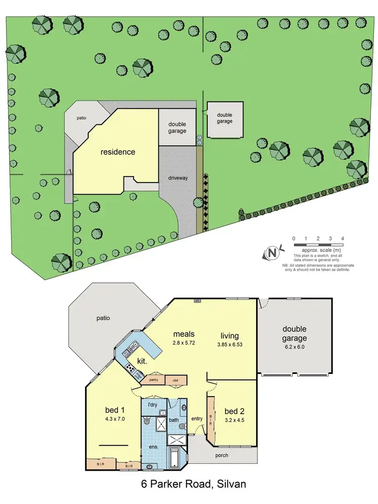 Floorplan of Homely house listing, 6 Parker Road, Silvan VIC 3795