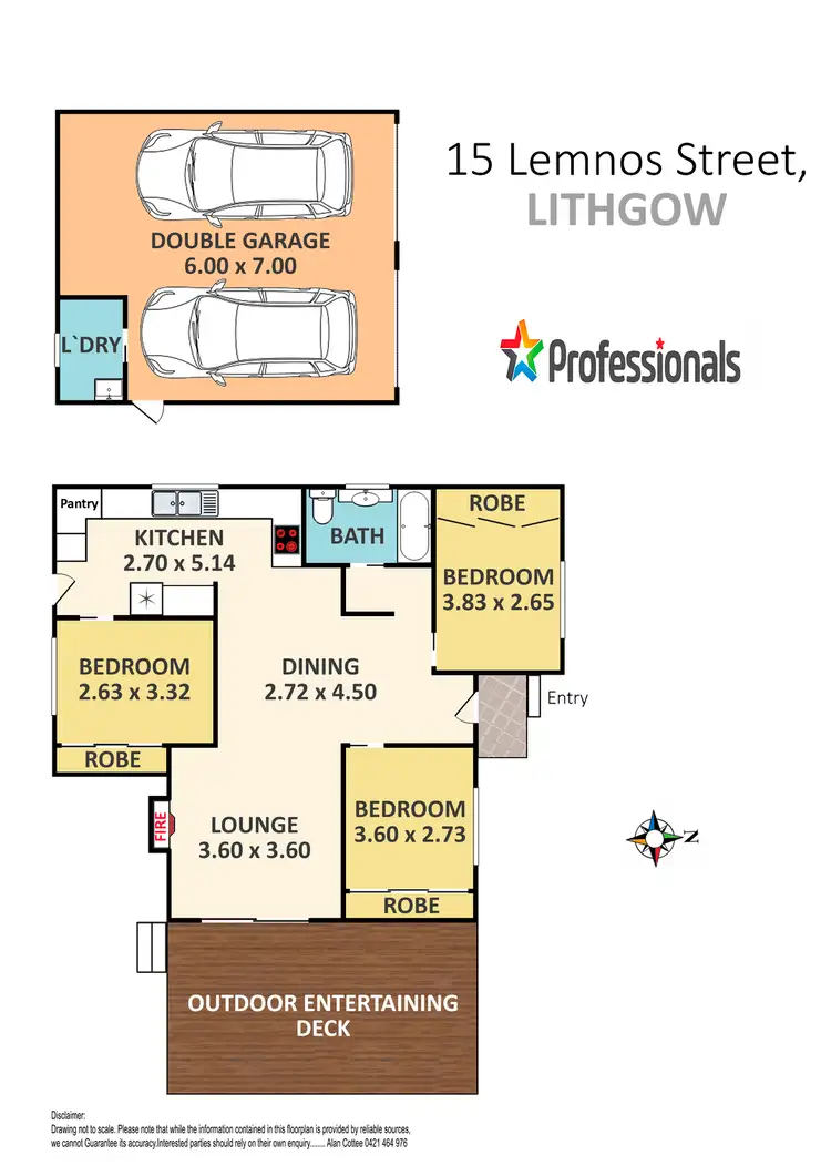 Floorplan of Homely house listing, 15 Lemnos Street, Lithgow NSW 2790