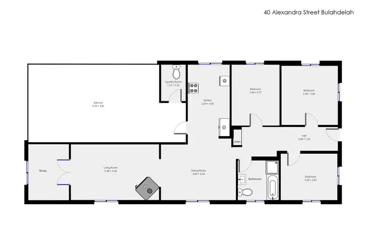 Floorplan of Homely house listing, 40 Alexandra Street, Bulahdelah NSW 2423