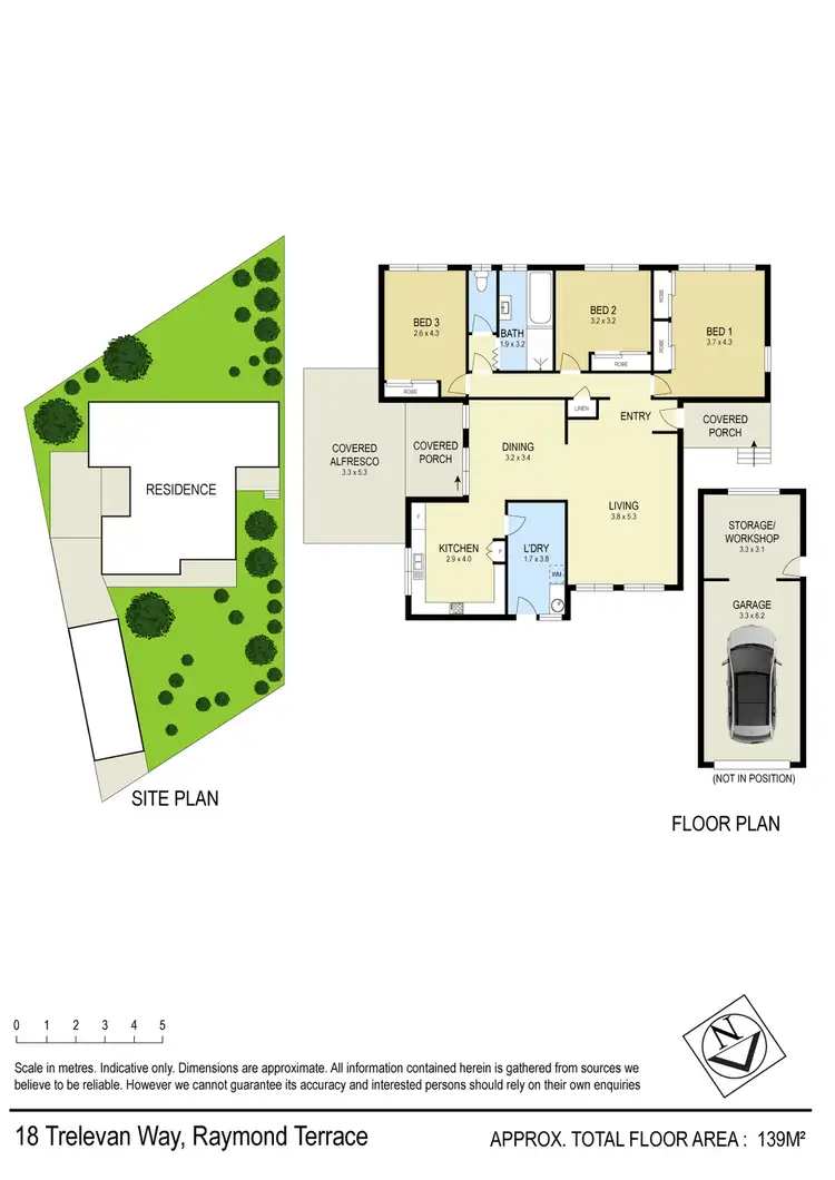 Floorplan of Homely house listing, 18 Trelevan Way, Raymond Terrace NSW 2324