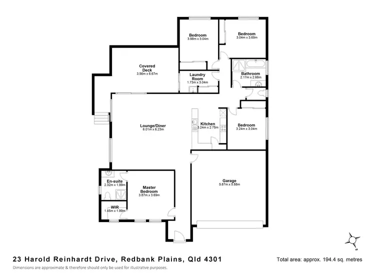 Floorplan of Homely house listing, 23 Harold Reinhardt Drive, Redbank Plains QLD 4301