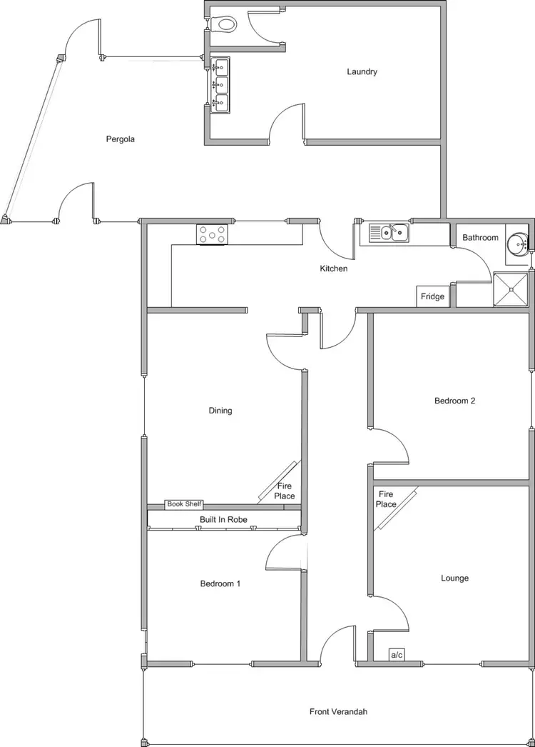 Floorplan of Homely house listing, 19 Elizabeth Street, Yorketown SA 5576