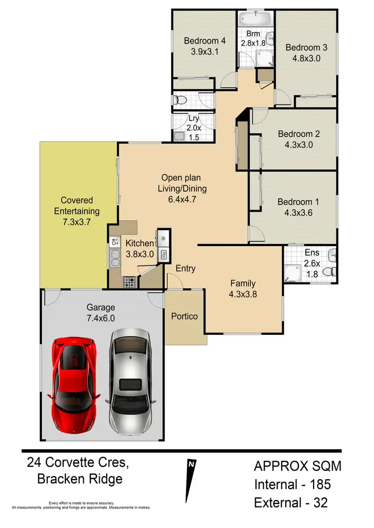 Floorplan of Homely house listing, 24 Corvette Crescent, Bracken Ridge QLD 4017