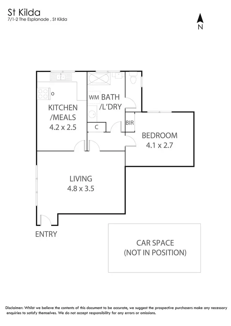 Floorplan of Homely apartment listing, 7/1-2 The Esplanade, St Kilda VIC 3182