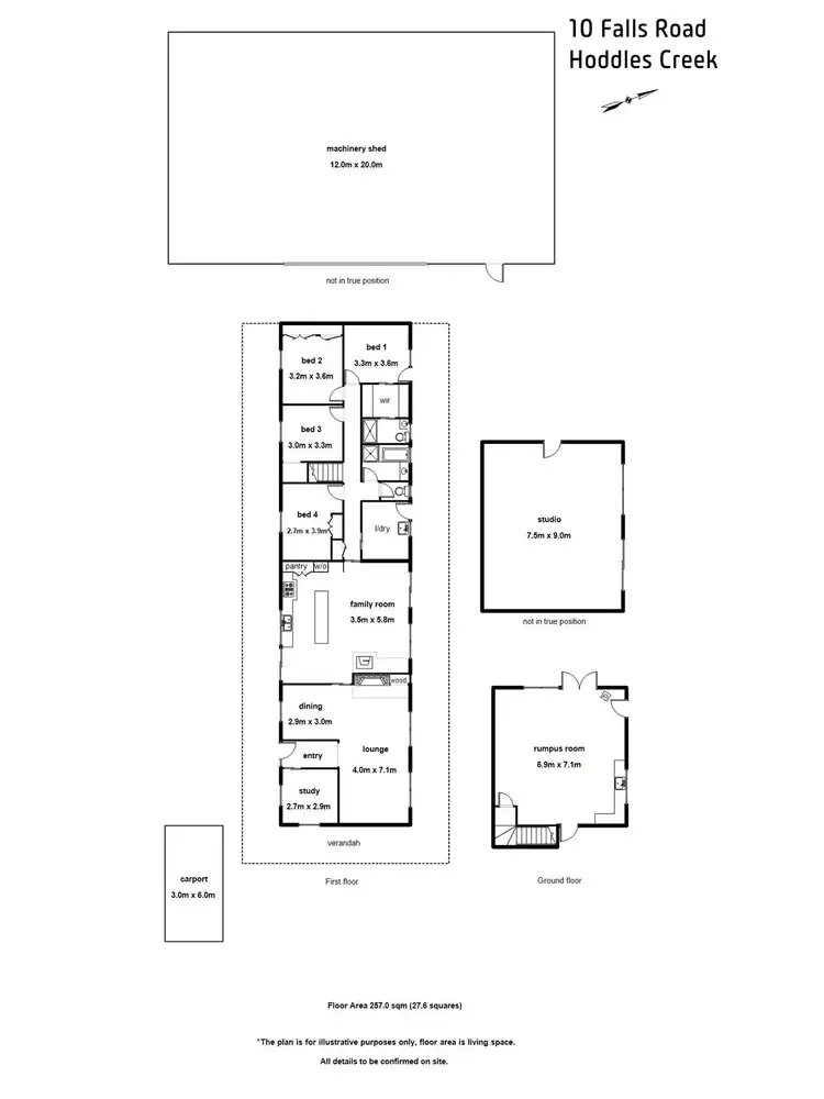 Floorplan of Homely house listing, 10 Falls Road, Hoddles Creek VIC 3139