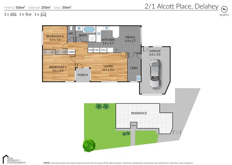 Floorplan of Homely house listing, 2/1 Alcott Place, Delahey VIC 3037