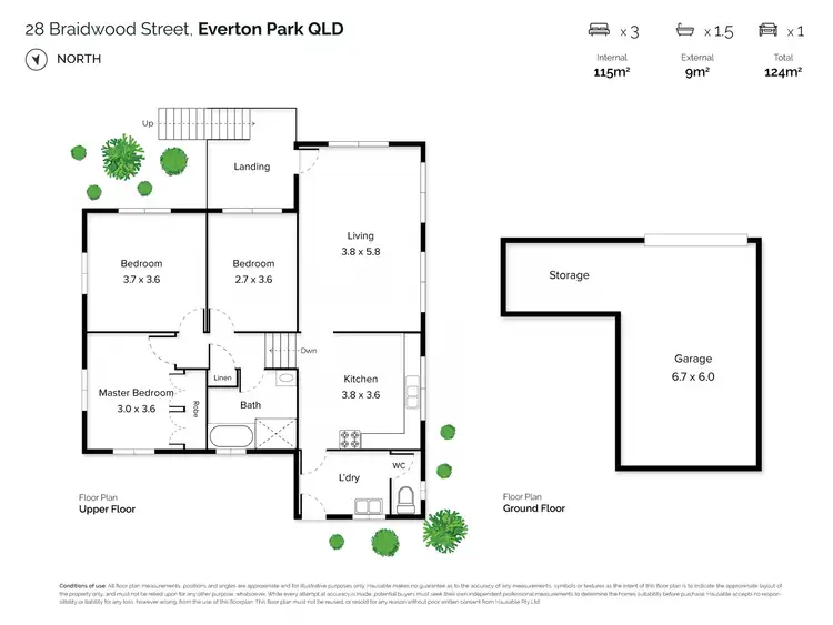 Floorplan of Homely house listing, 28 Braidwood Street, Everton Park QLD 4053