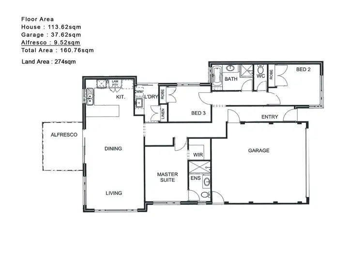 Floorplan of Homely villa listing, 285C Welshpool Road, Queens Park WA 6107