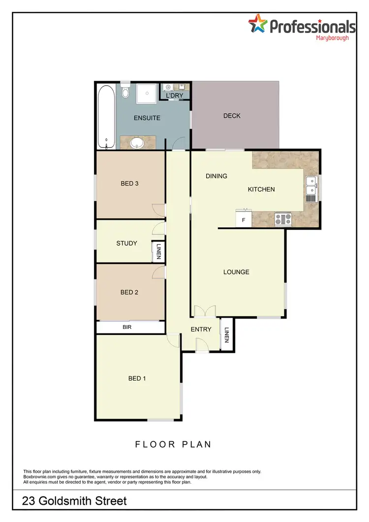 Floorplan of Homely house listing, 23 Goldsmith Street, Maryborough VIC 3465