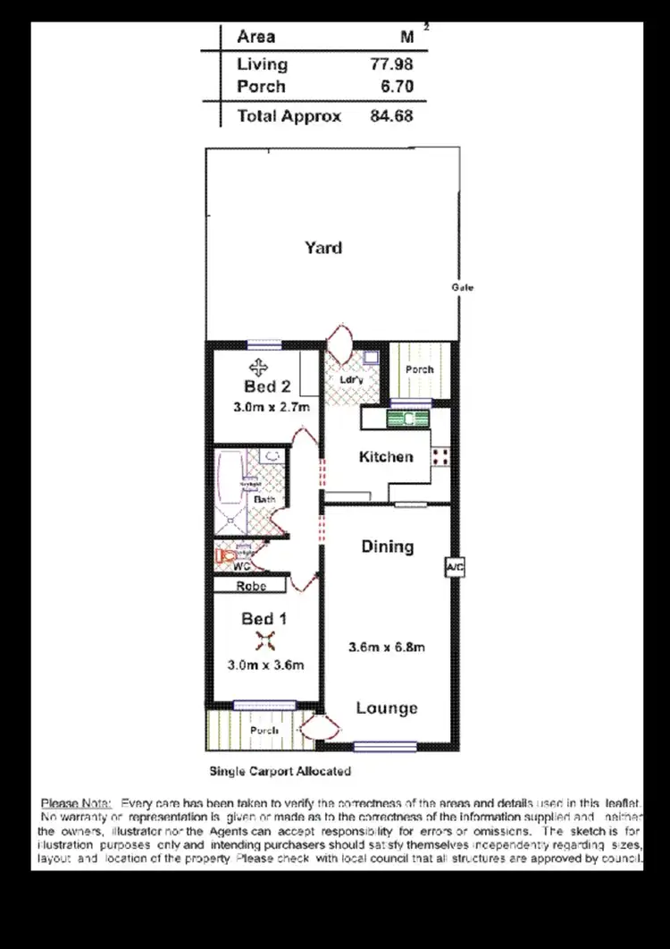 Floorplan of Homely unit listing, 16/222 Nelson Road, Para Vista SA 5093