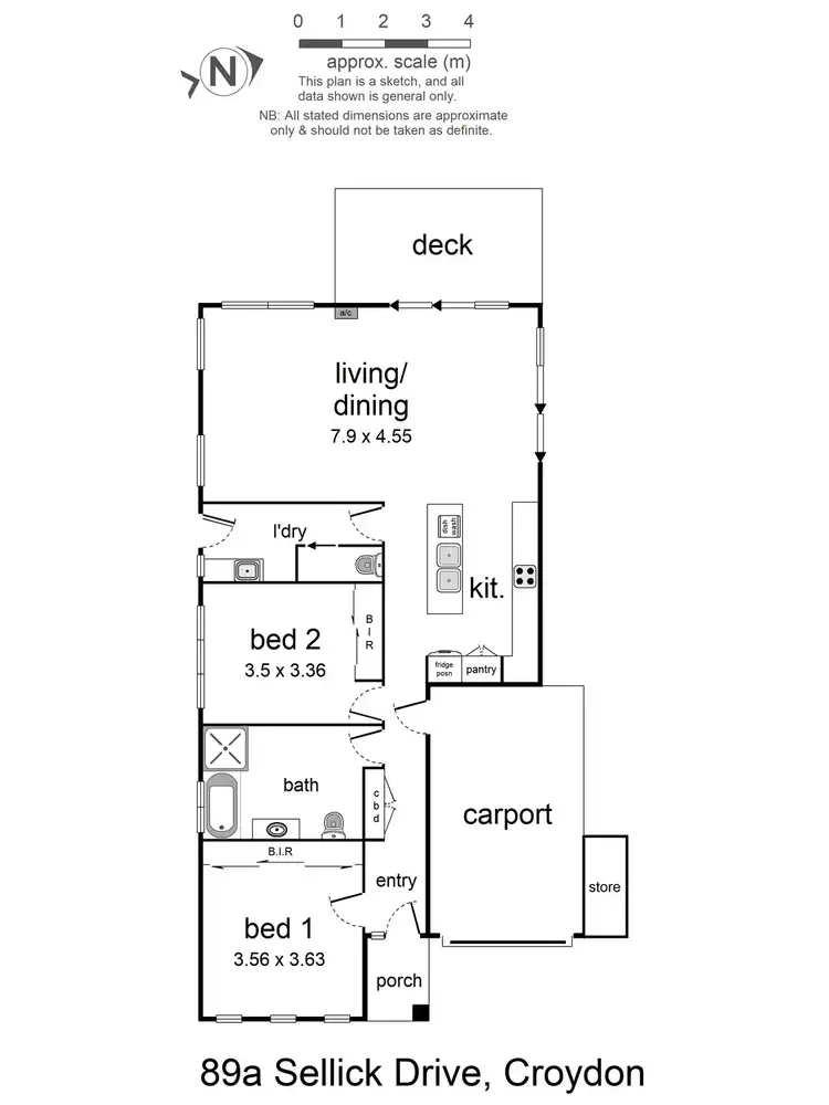 Floorplan of Homely house listing, 89a Sellick Drive, Croydon VIC 3136