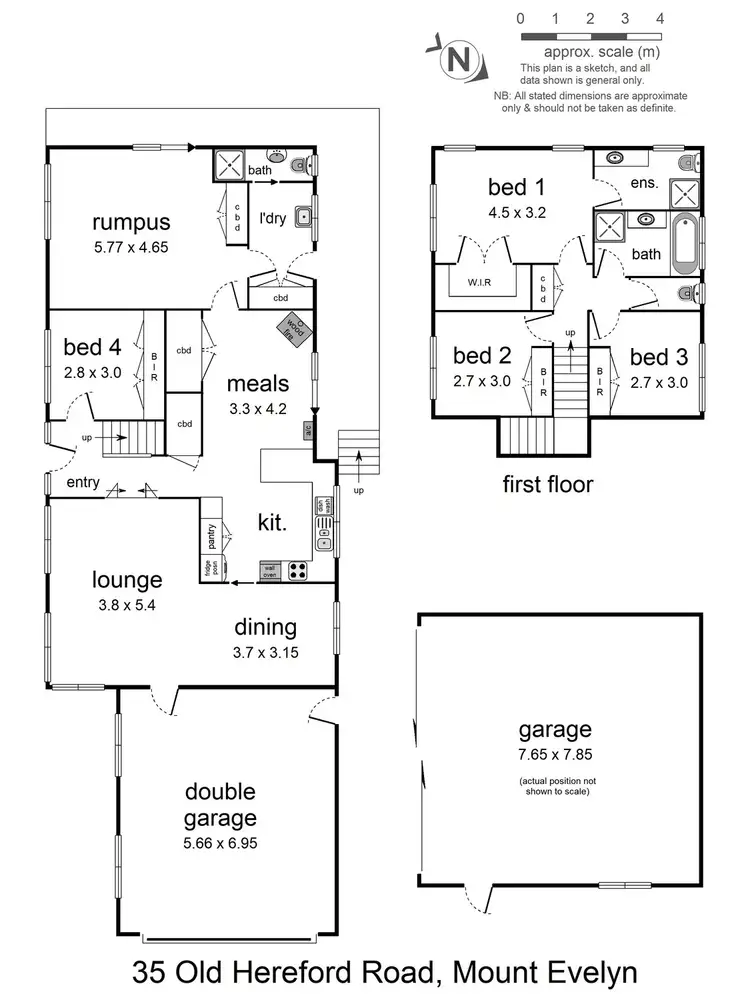 Floorplan of Homely house listing, 35 Old Hereford Road, Mount Evelyn VIC 3796