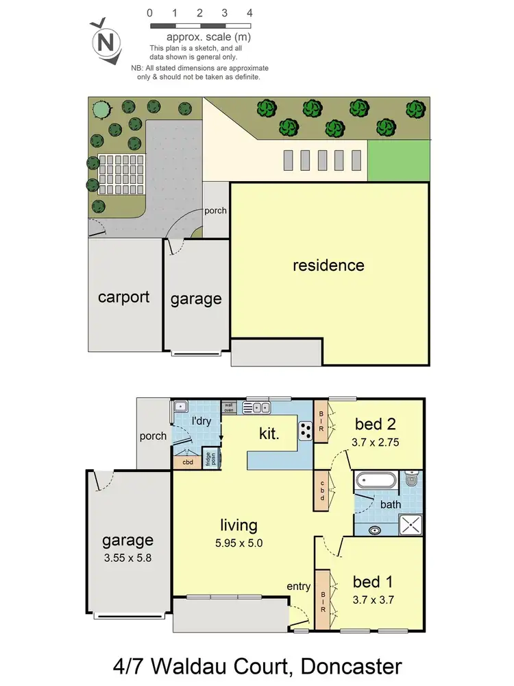 Floorplan of Homely unit listing, 4/7 Waldau Court, Doncaster VIC 3108