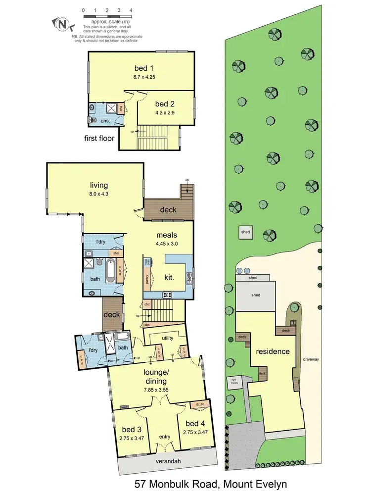 Floorplan of Homely house listing, 57 Monbulk Road, Mount Evelyn VIC 3796
