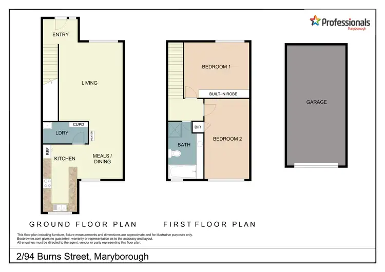 Floorplan of Homely house listing, 2/94 Burns Street, Maryborough VIC 3465