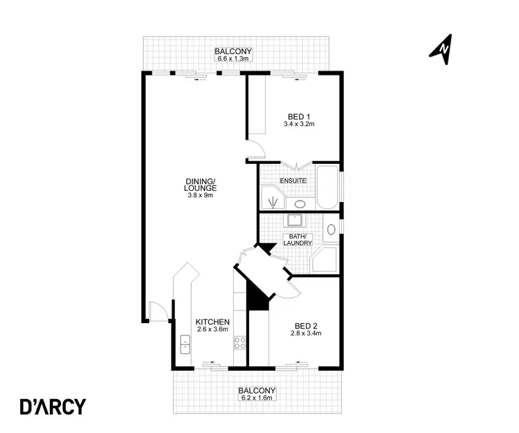 Floorplan of Homely unit listing, 5/33 Globe Street, Ashgrove QLD 4060