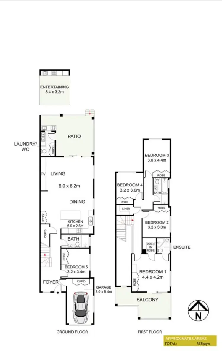 Floorplan of Homely semi-detached listing, 10 Nella Street, Padstow NSW 2211