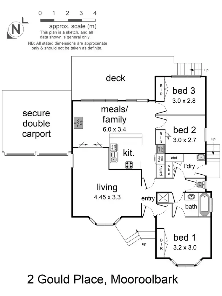 Floorplan of Homely house listing, 2 Gould Place, Mooroolbark VIC 3138
