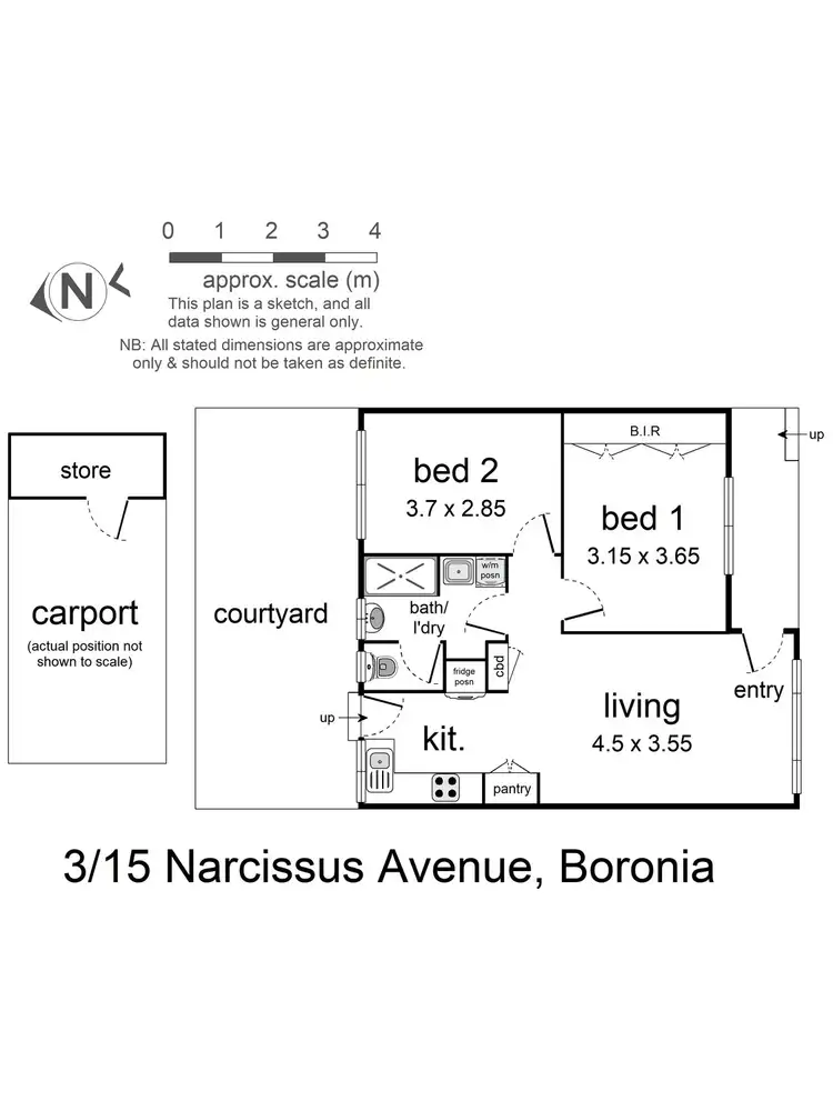 Floorplan of Homely unit listing, 3/15 Narcissus Avenue, Boronia VIC 3155