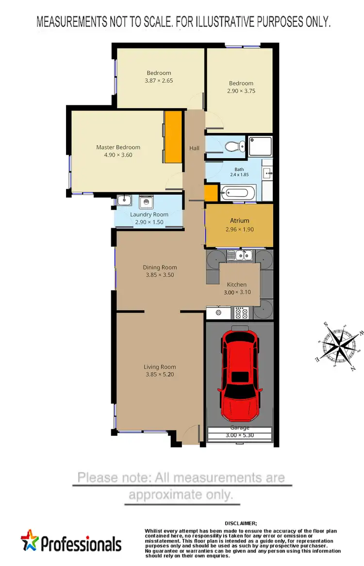 Floorplan of Homely semi-detached listing, 41 Hatchinson Street, Jamisontown NSW 2750