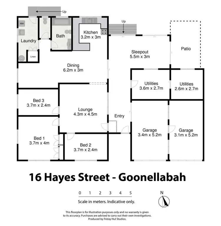 Floorplan of Homely house listing, 16 Hayes Street, Goonellabah NSW 2480