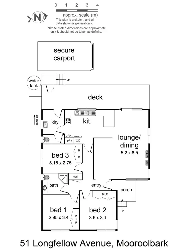 Floorplan of Homely house listing, 51 Longfellow Avenue, Mooroolbark VIC 3138