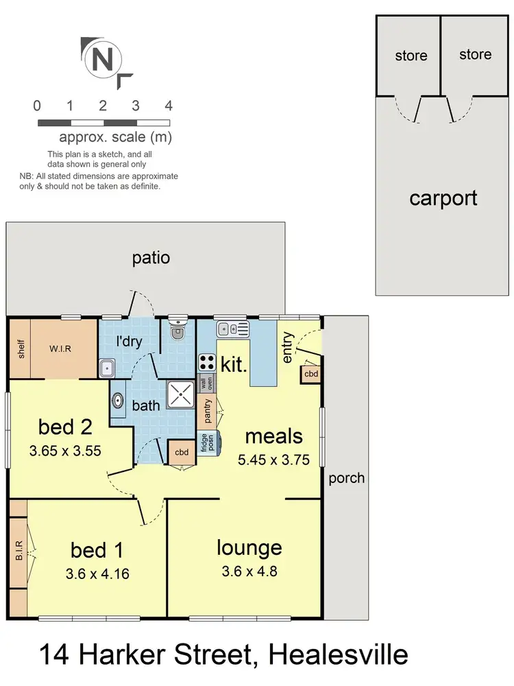 Floorplan of Homely house listing, 14 Harker Street, Healesville VIC 3777
