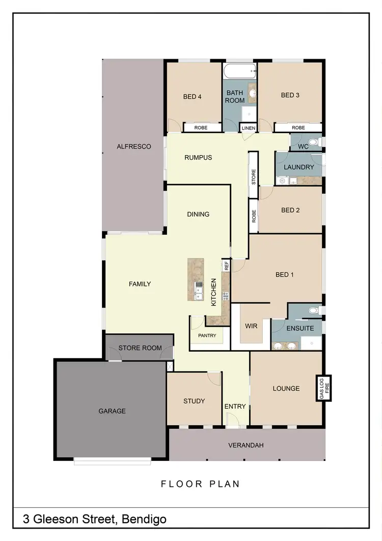 Floorplan of Homely house listing, 3 Gleeson Street, Bendigo VIC 3550