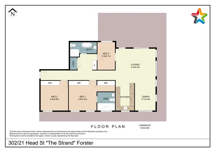 Floorplan of Homely unit listing, 302/21-25 Head Street, Forster NSW 2428