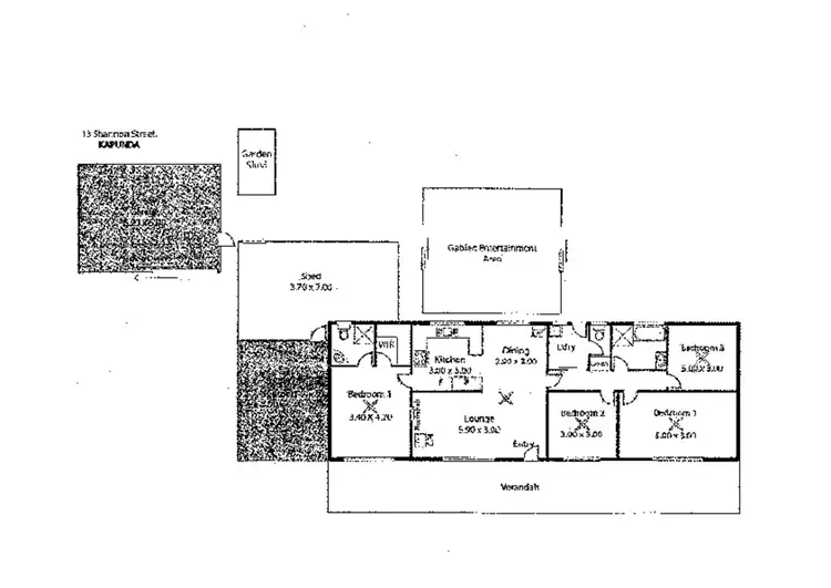 Floorplan of Homely house listing, 1 Shannon Street, Kapunda SA 5373